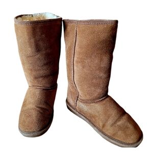 Bear Paw Brown Suede Tall Knee High Boots Women's Size 9